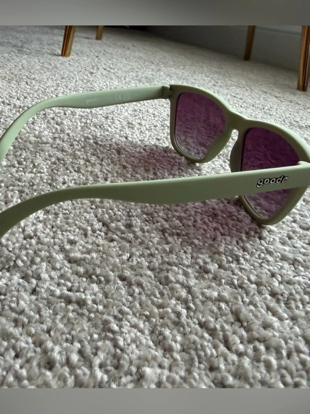 Mint Green Women's Sunglasses with Dark Lenses